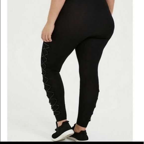 Torrid Premium Side Lace Up Leggings - Picture 2 of 5